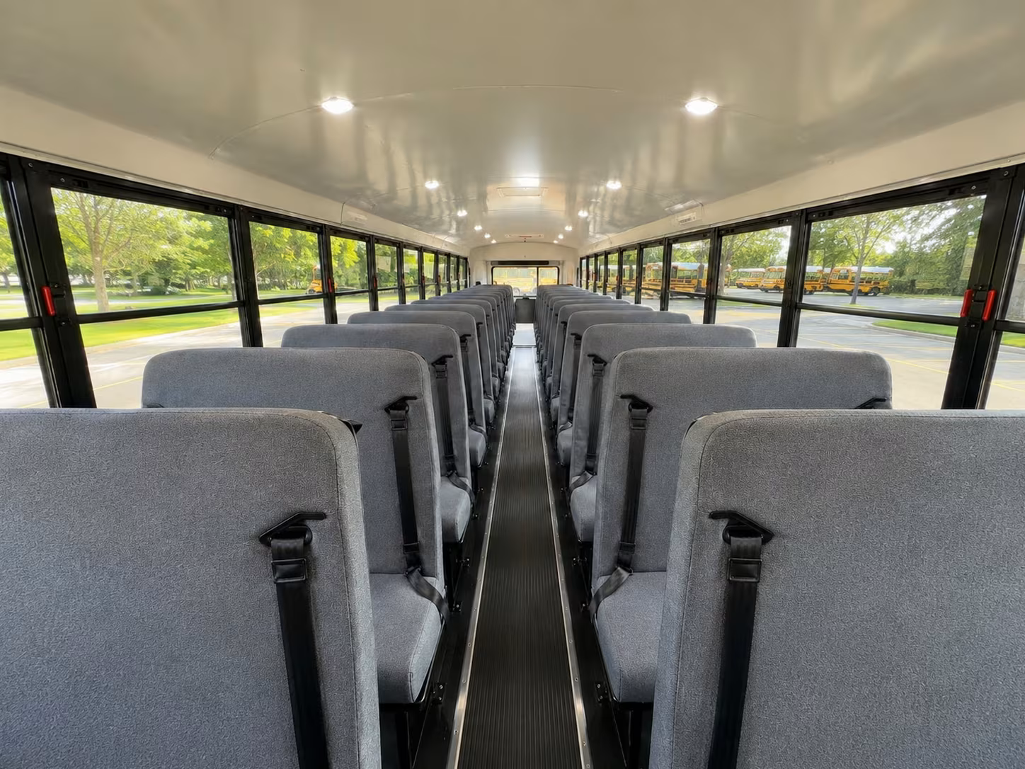 school bus inside
