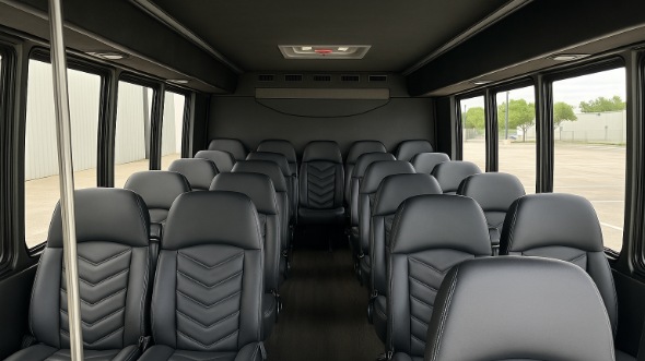 knoxville 28 passenger minibus inside