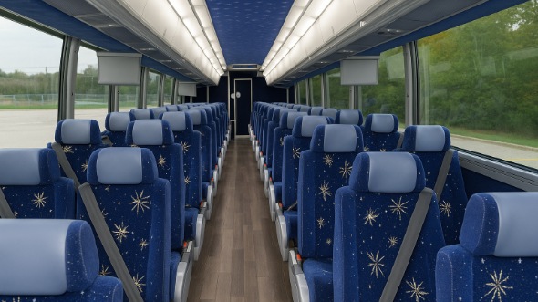 knoxville 50 passenger charter bus inside