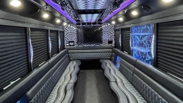 knoxville party bus rental inside
