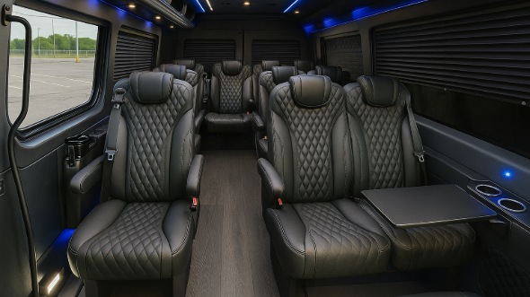 knoxville sprinter van with driver inside